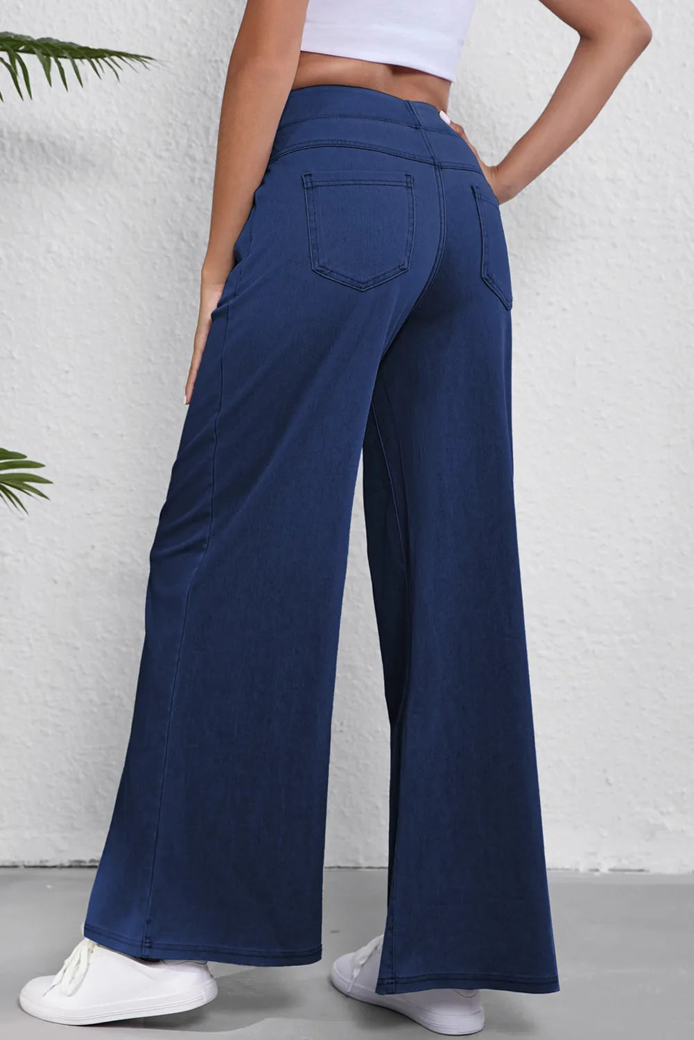 Wide Leg Jeans with Pockets – Trendsi | ClozArt