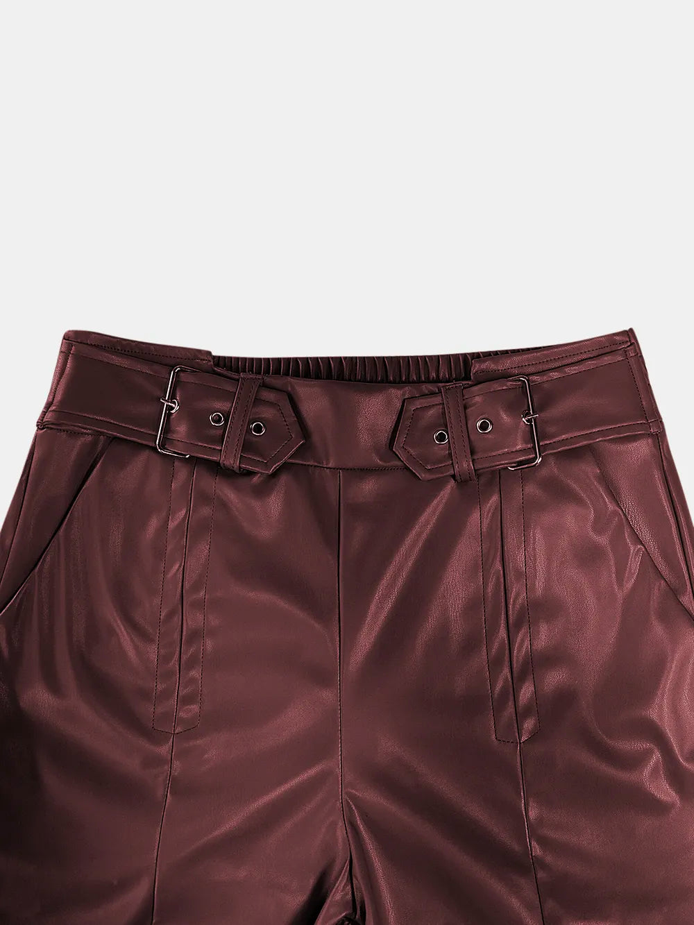 Half Elastic Waist Wide Leg Pants – Trendsi | ClozArt