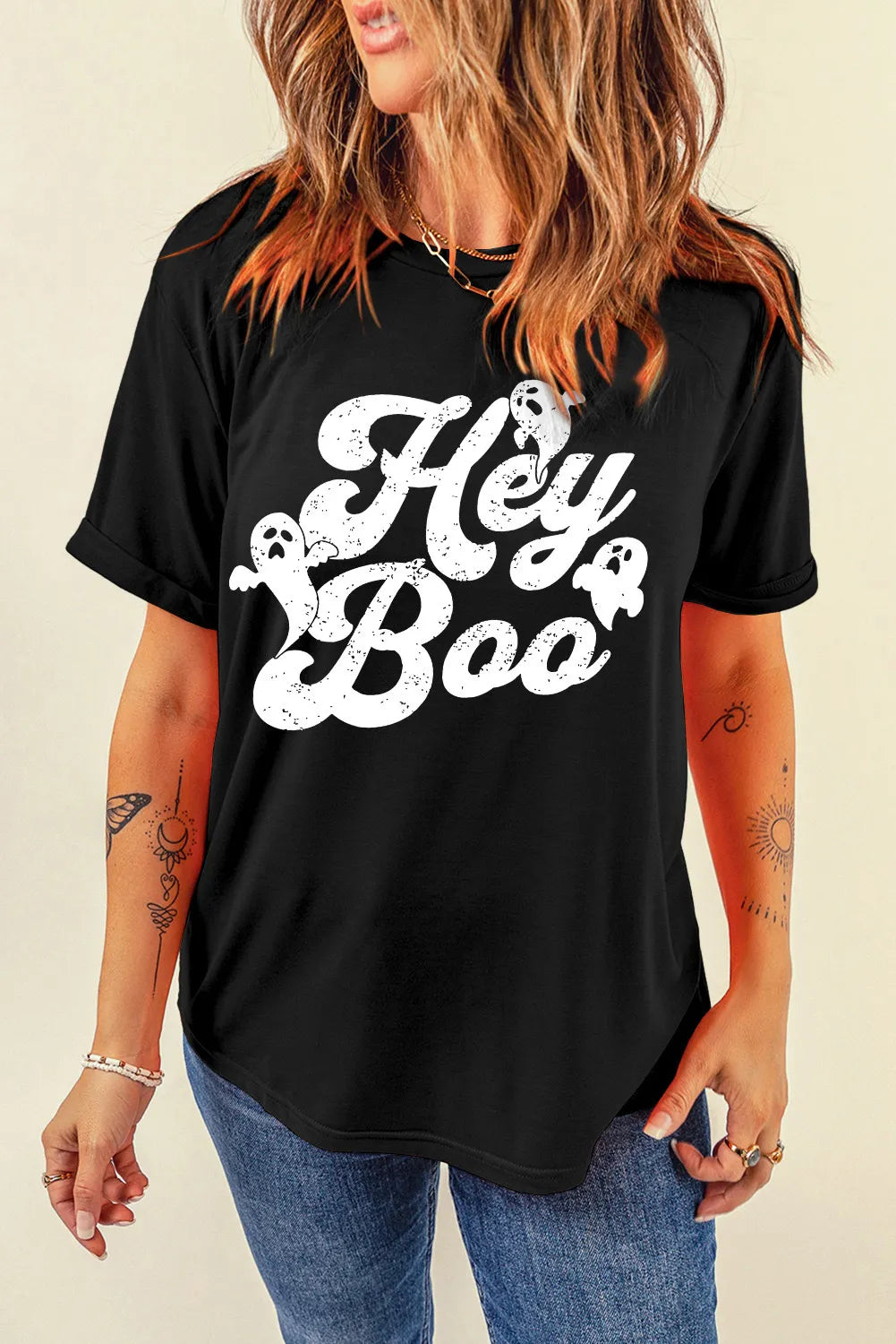 Letter Graphic Round Neck Short Sleeve T-Shirt – Trendsi | ClozArt