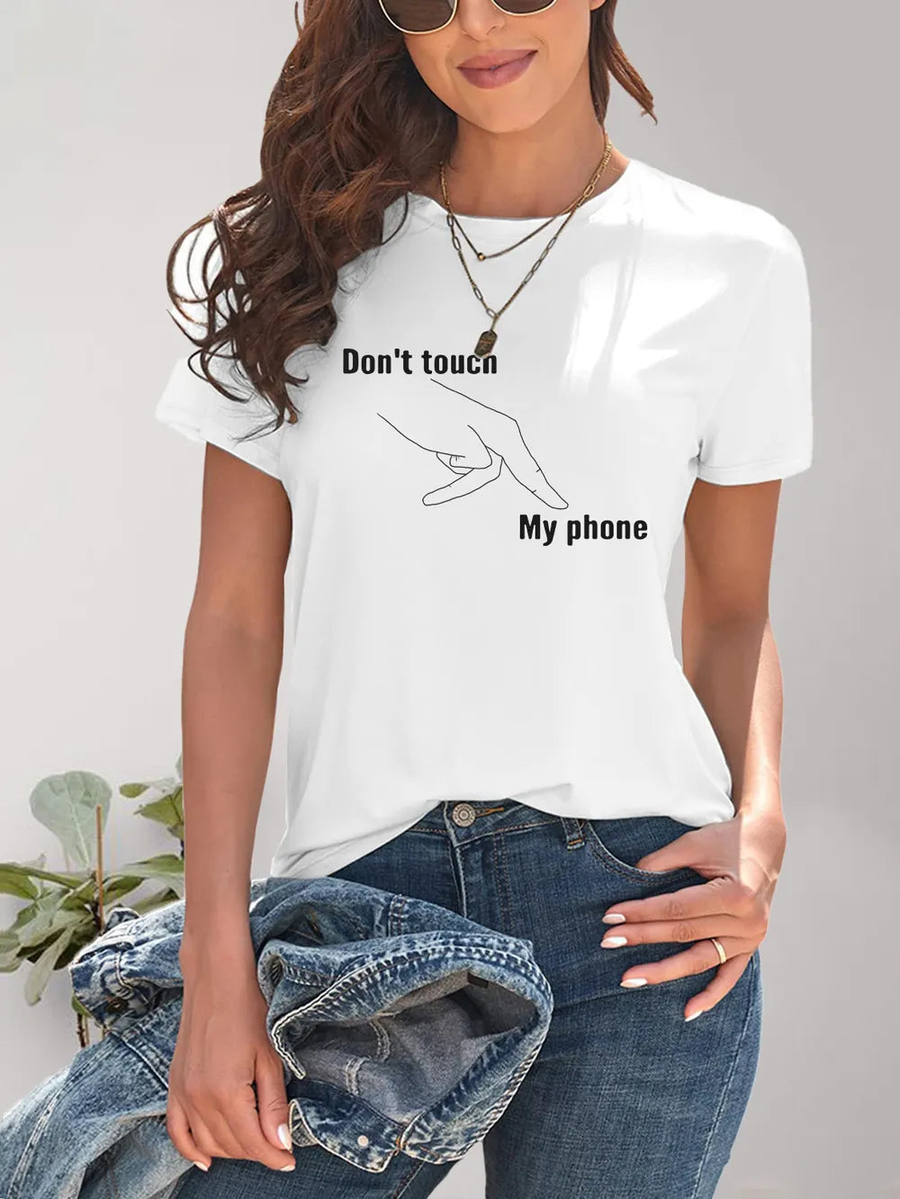 Graphic Round Neck Short Sleeve T-Shirt – Trendsi | ClozArt