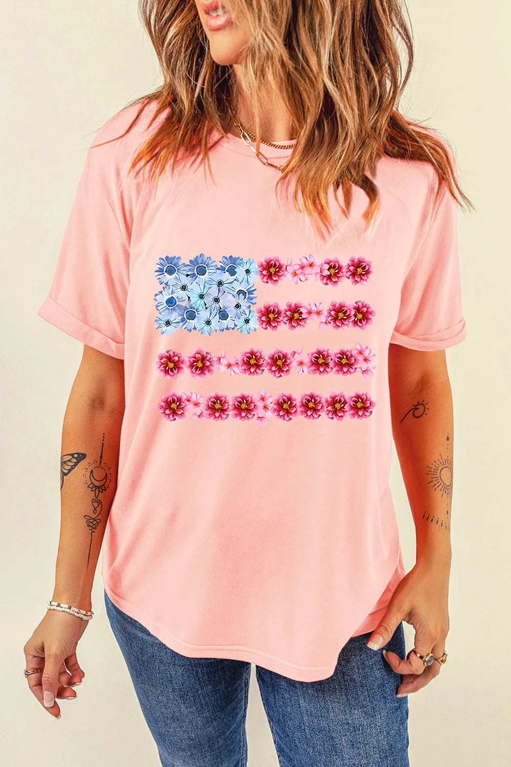 Graphic Round Neck Short Sleeve T-Shirt – Trendsi | ClozArt