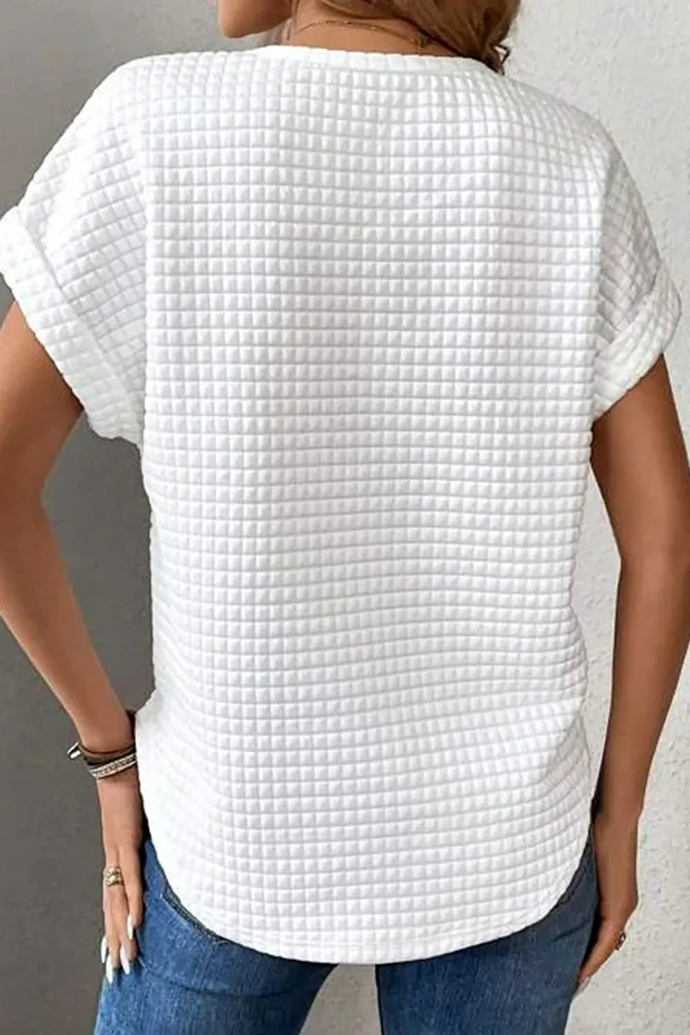 Round Neck Short Sleeve T-Shirt – Trendsi | ClozArt