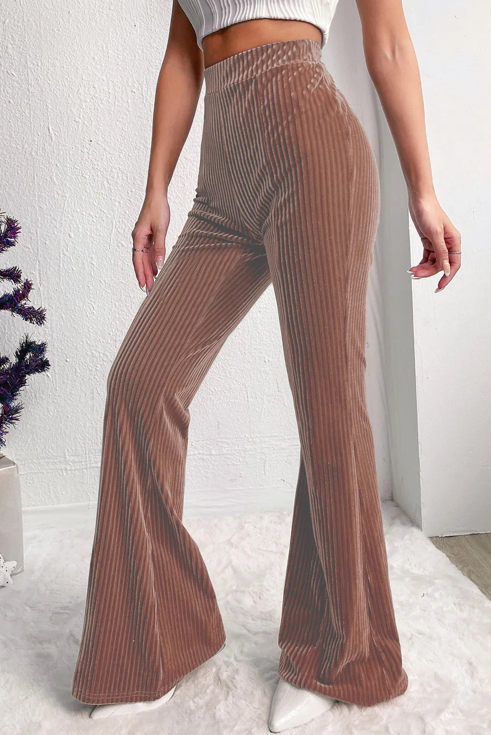 High Waist Bootcut Pants – Trendsi | ClozArt
