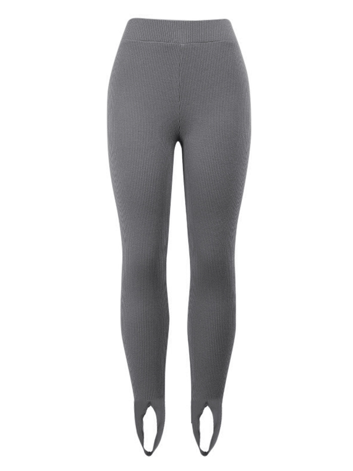 Ribbed Mid Waist Leggings – Trendsi | ClozArt