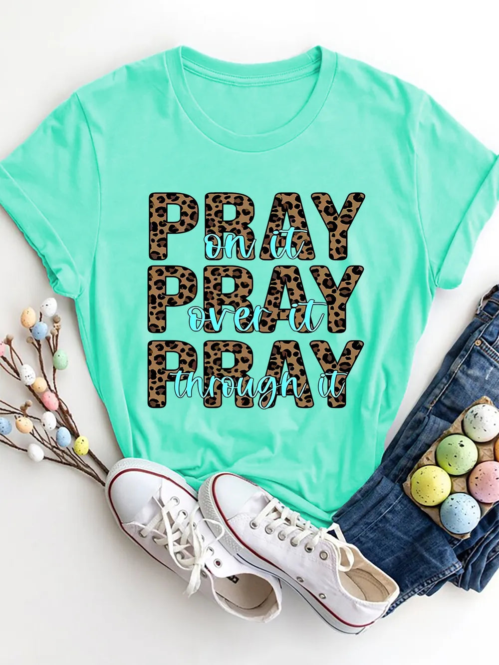 Letter Graphic Round Neck Short Sleeve T-Shirt – Trendsi | ClozArt