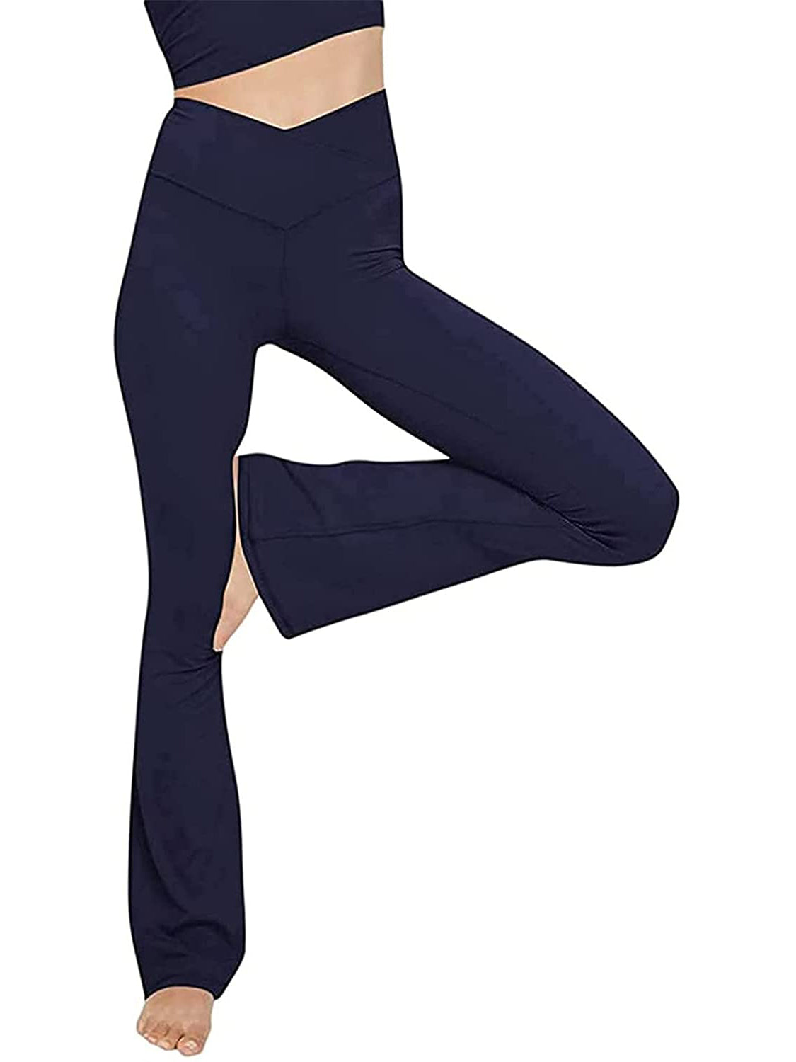 V-Waist Bootcut Long Pants – Trendsi | ClozArt