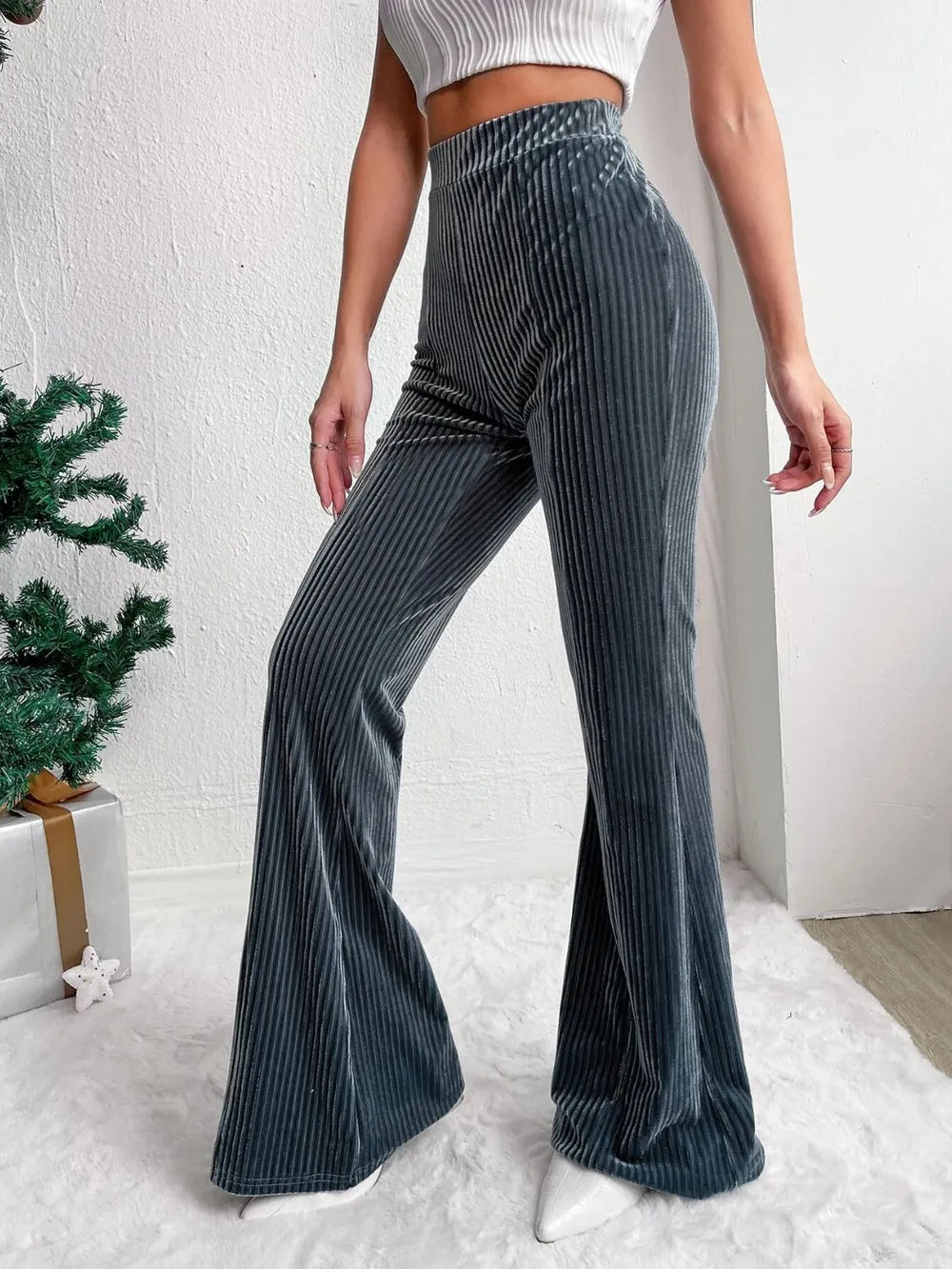 High Waist Flare Pants – Trendsi | ClozArt