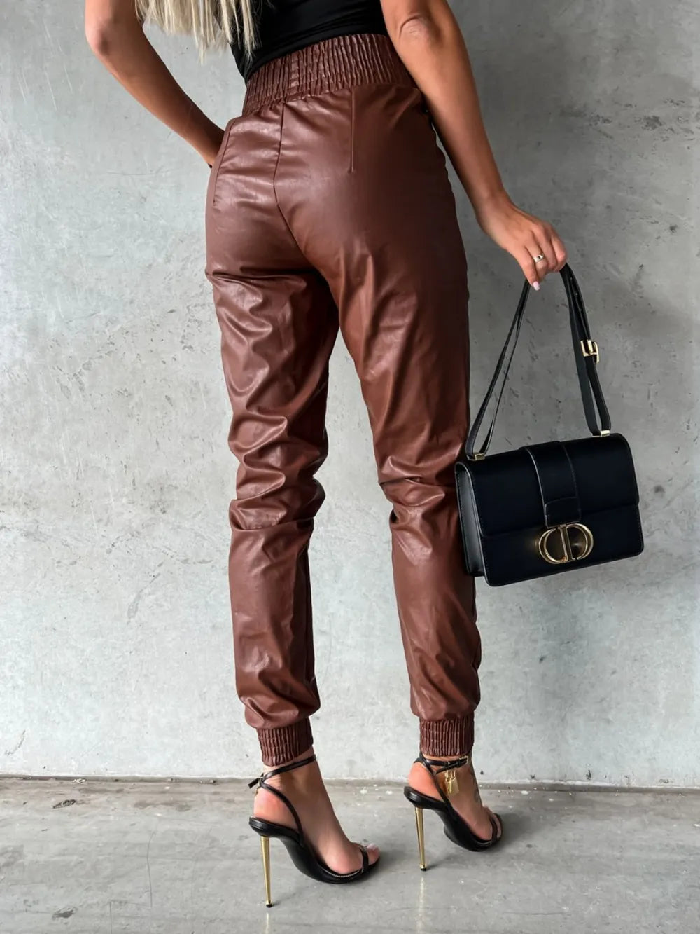 Smocked High Waist Pants with Pockets – Trendsi | ClozArt