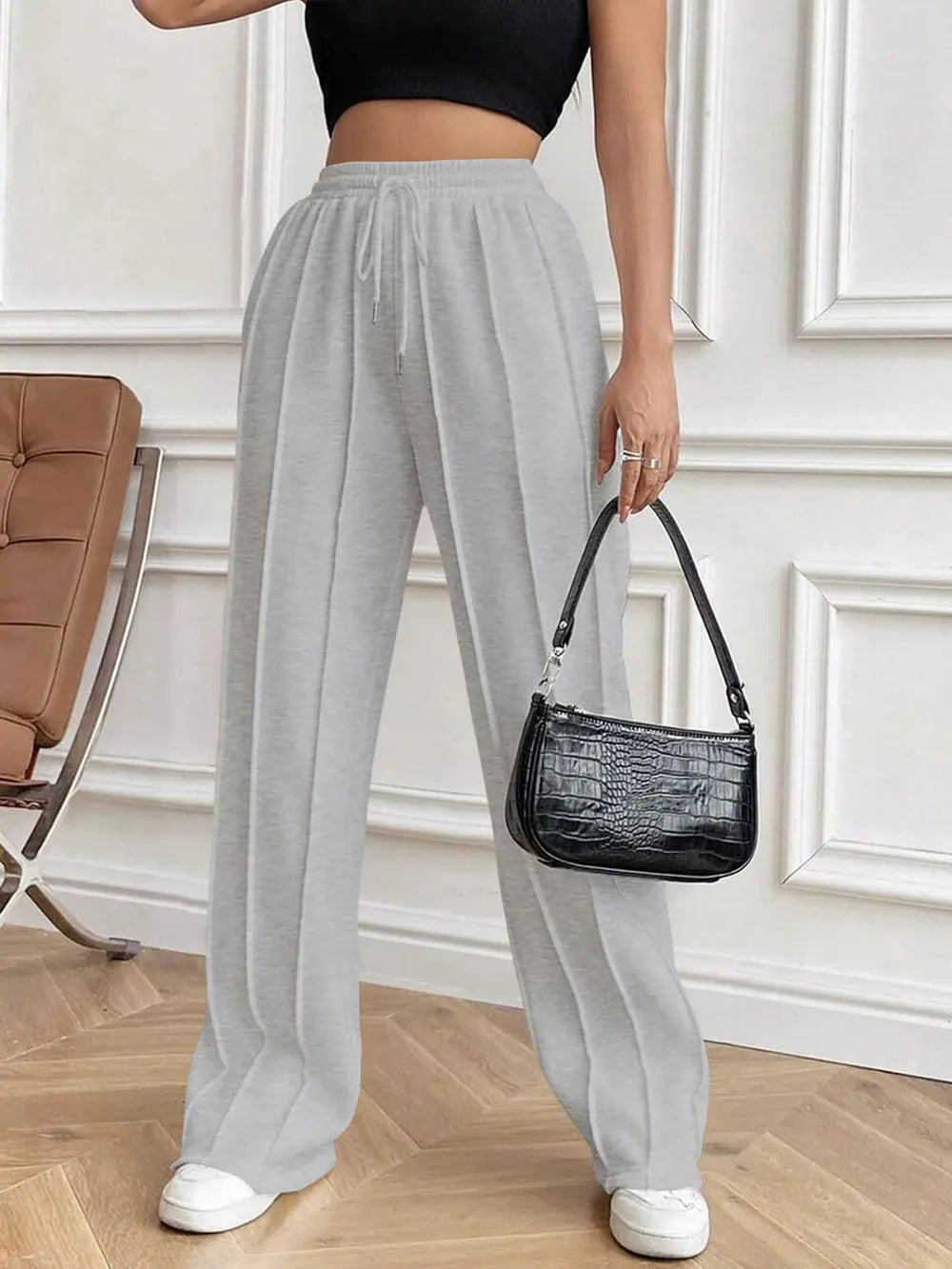 Drawstring Elastic Waist Pants with Pockets – Trendsi | ClozArt