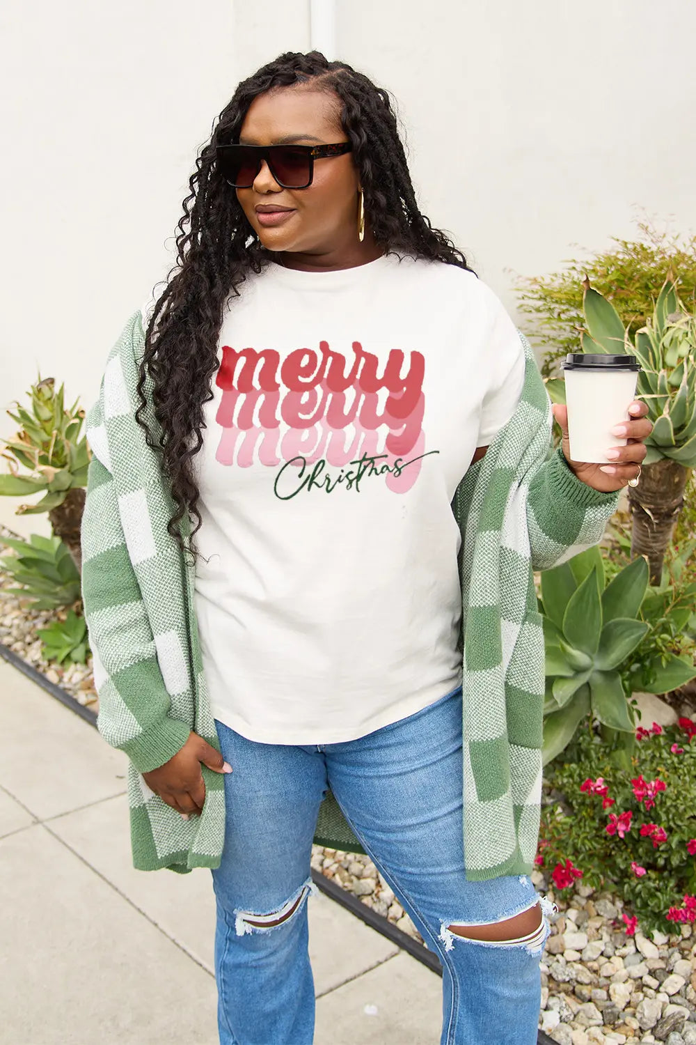 Simply Love Full Size MERRY CHRISTMAS Short Sleeve T-Shirt – Trendsi | ClozArt