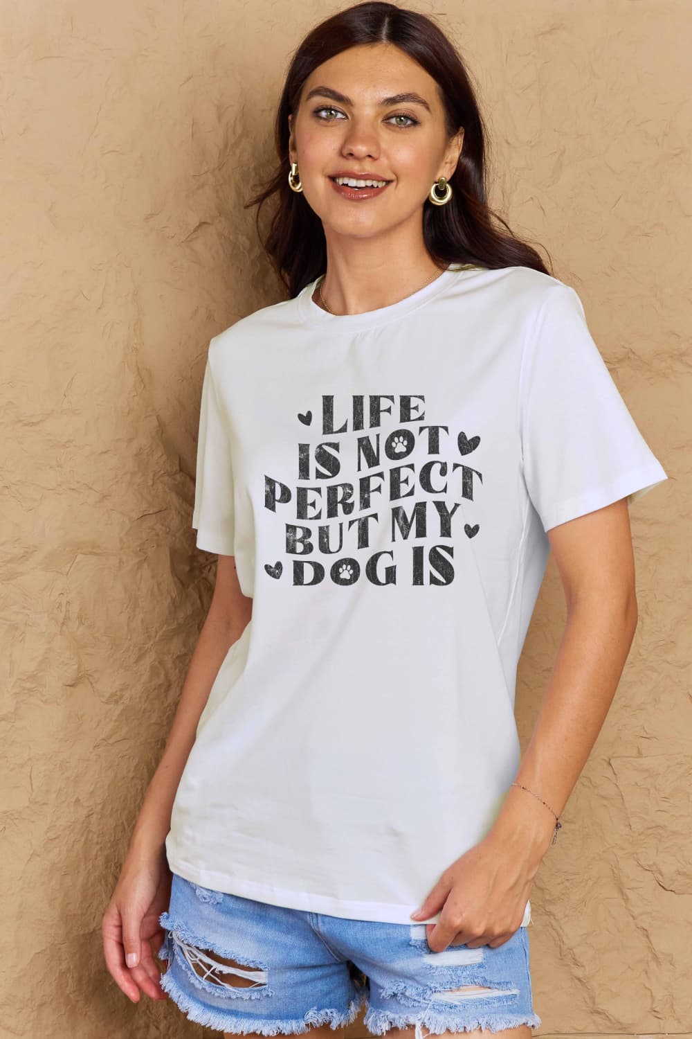Simply Love Full Size Dog Slogan Graphic Cotton T-Shirt – Trendsi | ClozArt