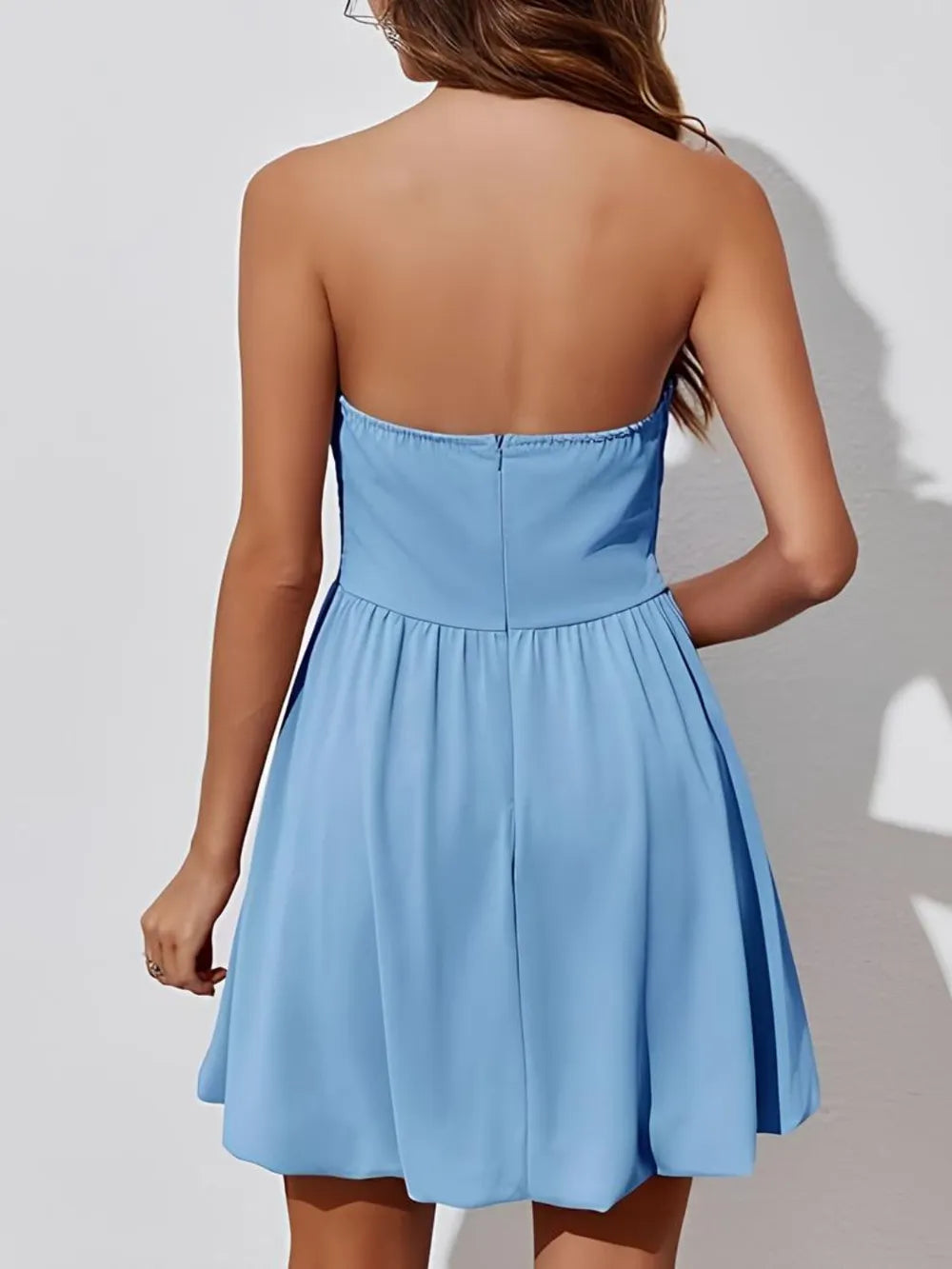 Ruched Tube Mini Dress – Trendsi | ClozArt