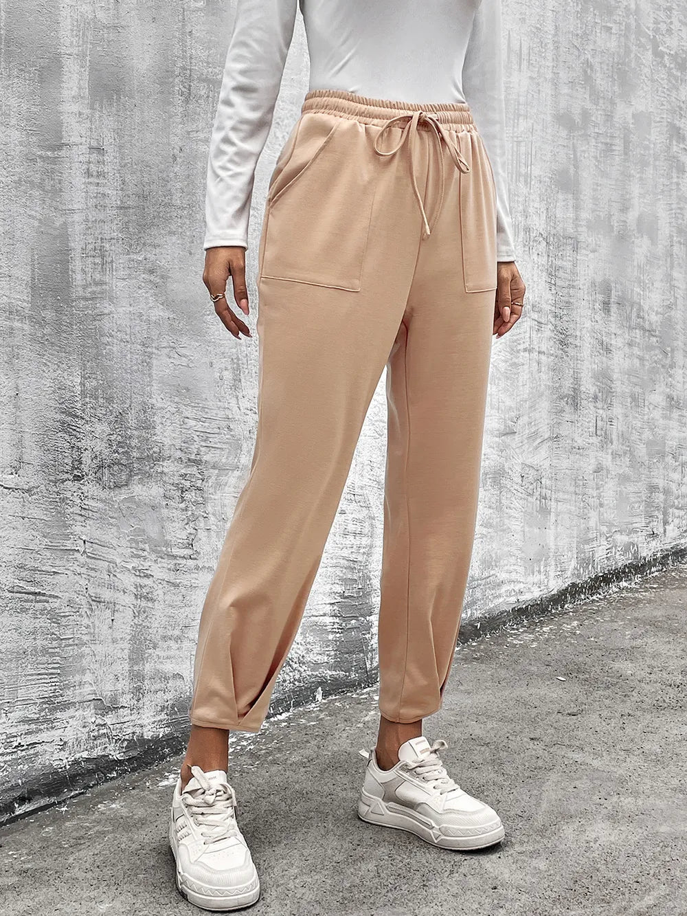 Drawstring Straight Pants with Pockets – Trendsi | ClozArt