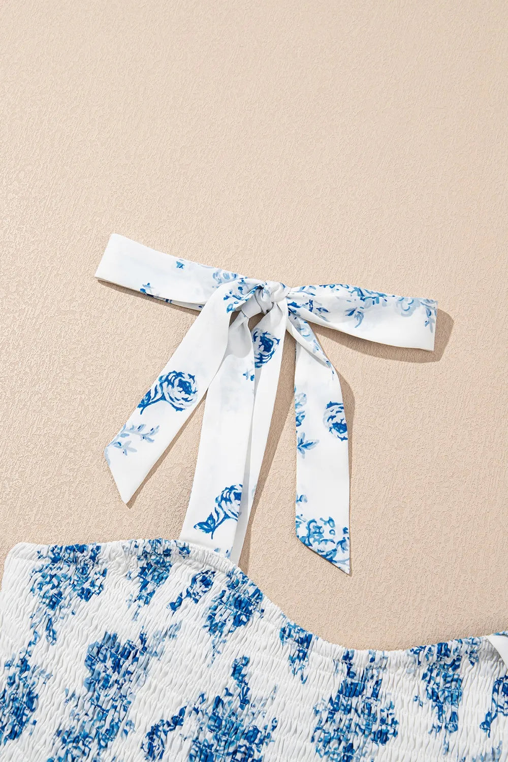 Printed Tie Shoulder Dress – Trendsi | ClozArt