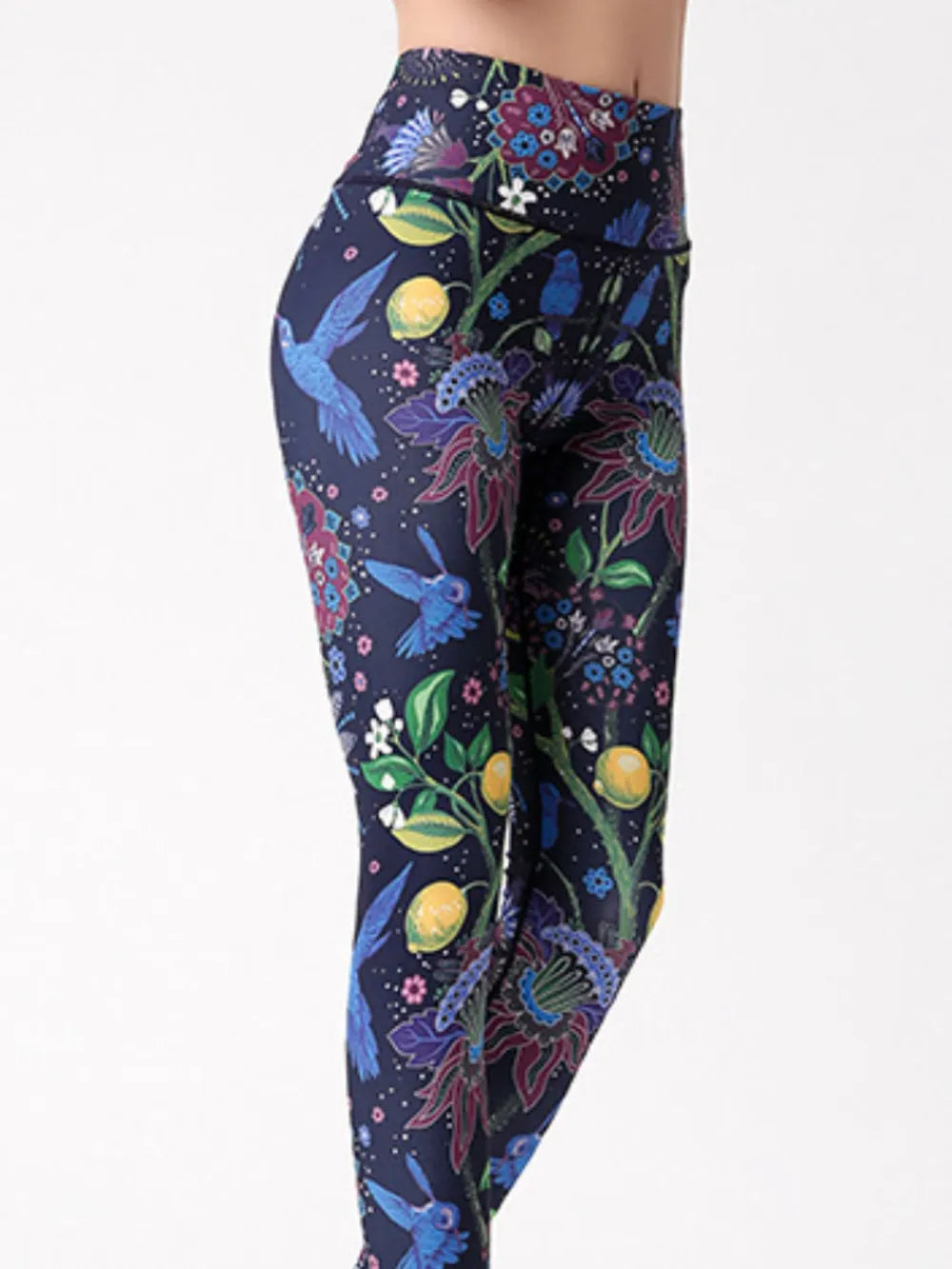 Printed High Waist Active Leggings – Trendsi | ClozArt