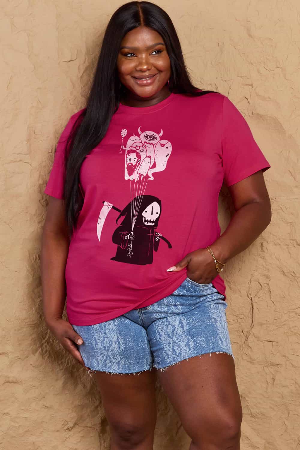 Simply Love Full Size Death Graphic T-Shirt – Trendsi | ClozArt