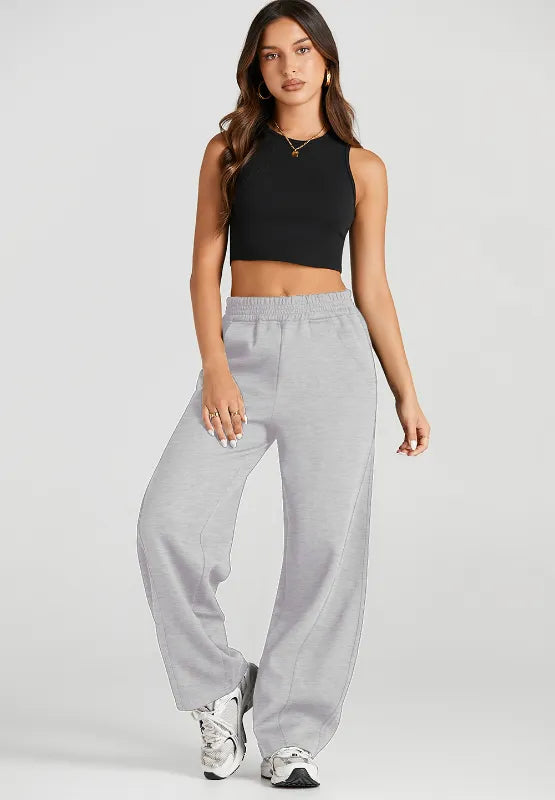Elastic Waist Sweatpants with Pockets – Trendsi | ClozArt