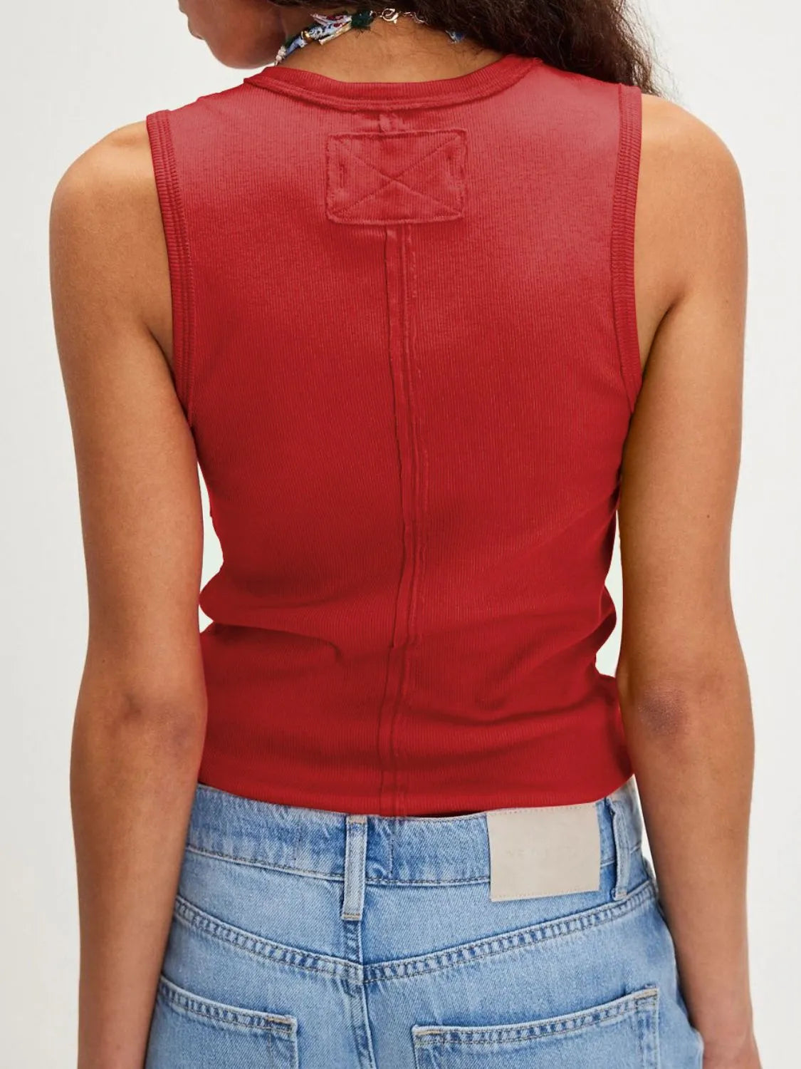 V-Neck Wide Strap Tank – Trendsi | ClozArt