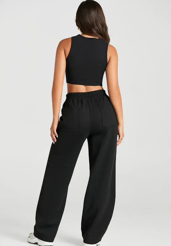 Elastic Waist Sweatpants with Pockets – Trendsi | ClozArt