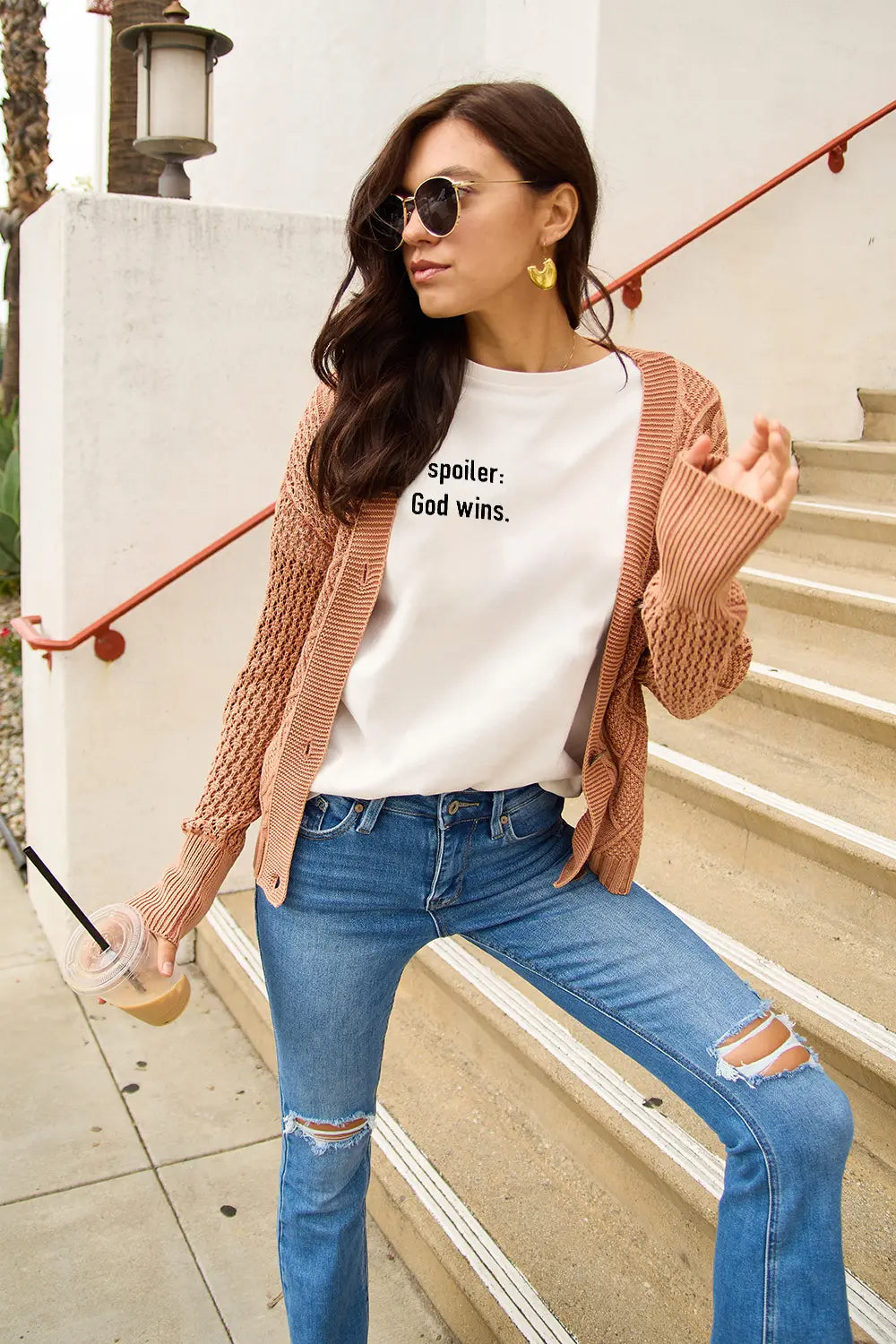 Simply Love Full Size SPOILER : GOD WINS Short Sleeve T-Shirt – Trendsi | ClozArt