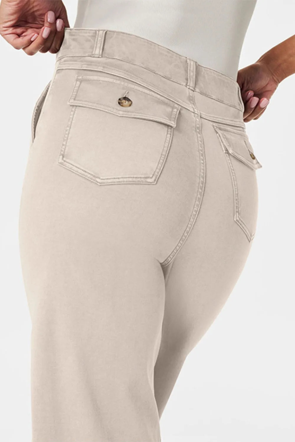 High Waist Jeans with Pockets – Trendsi | ClozArt