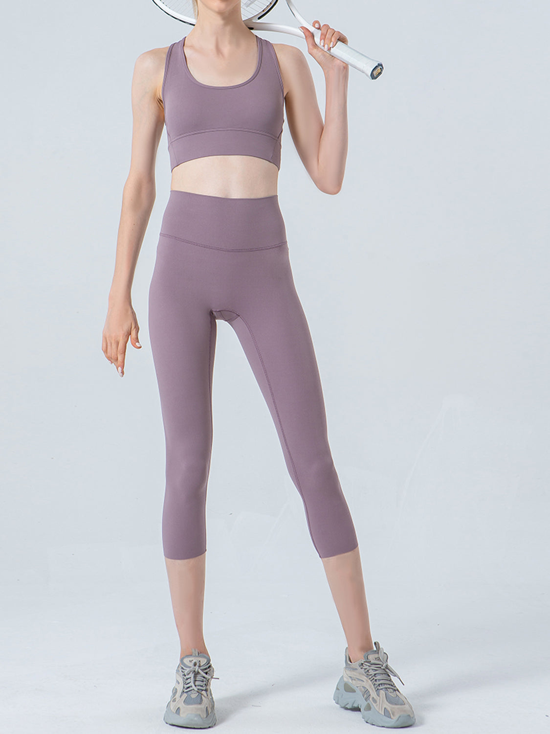 Wide Waistband Cropped Sports Leggings – Trendsi | ClozArt