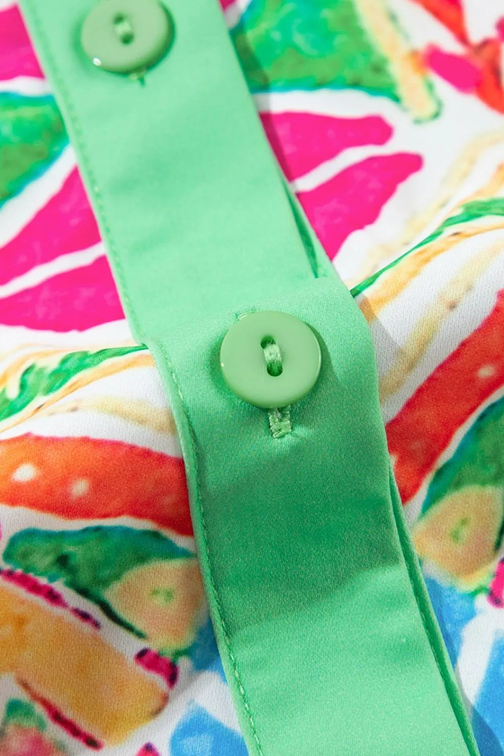 Printed Button Down Short Sleeve Dress – Trendsi | ClozArt