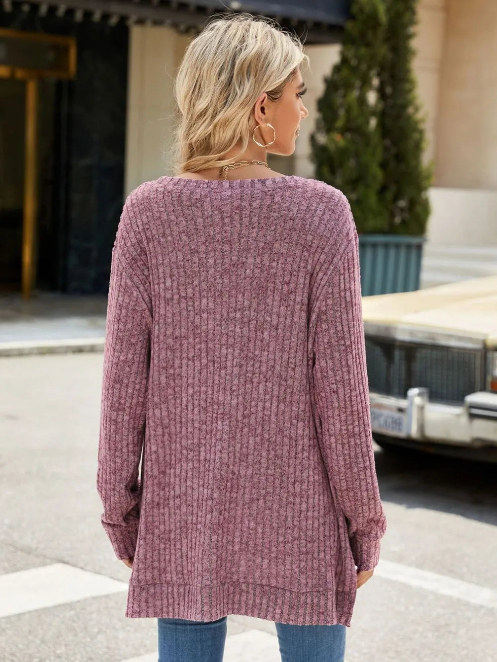 Round Neck Long Sleeve T-Shirt – Trendsi | ClozArt