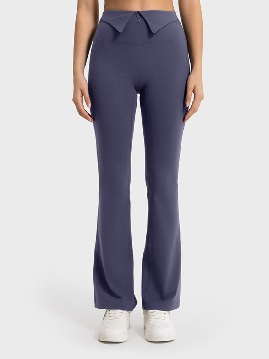 Millennia Wide Waistband Bootcut Sport Pants – Trendsi | ClozArt