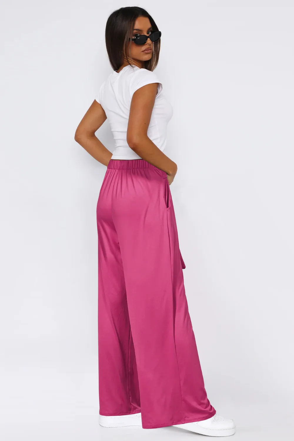 Tied Wide Leg Pants with Pockets – Trendsi | ClozArt