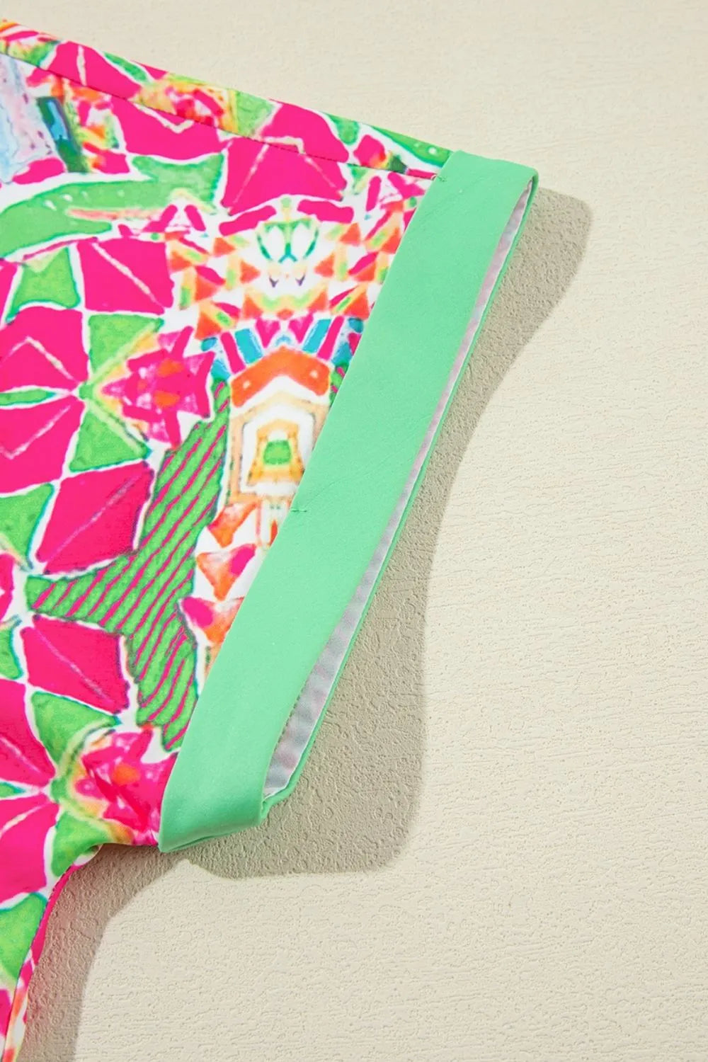 Printed Button Down Short Sleeve Dress – Trendsi | ClozArt