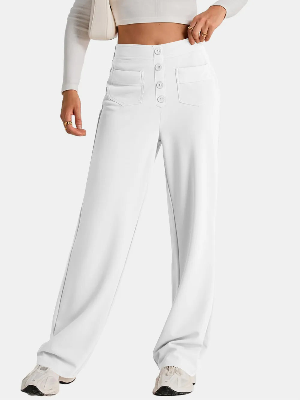High Waist Wide Leg Pants – Trendsi | ClozArt