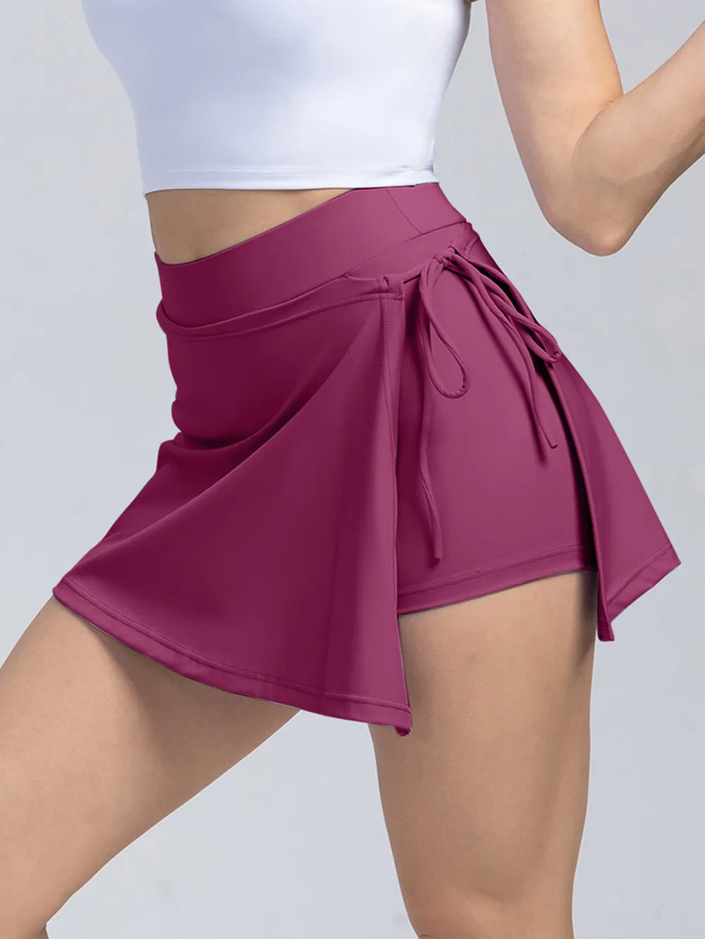High Waist Active Skort with Pockets – Trendsi | ClozArt