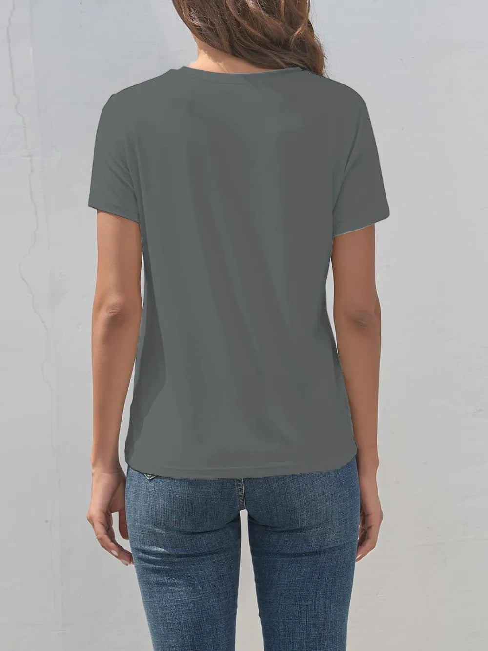 Heart Round Neck Short Sleeve T-Shirt – Trendsi | ClozArt