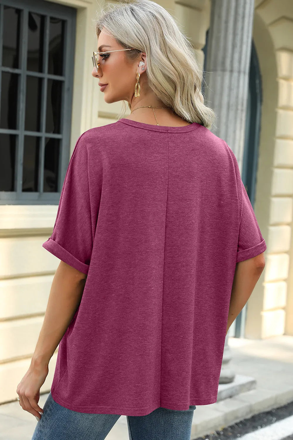 Round Neck Half Sleeve T-Shirt – Trendsi | ClozArt