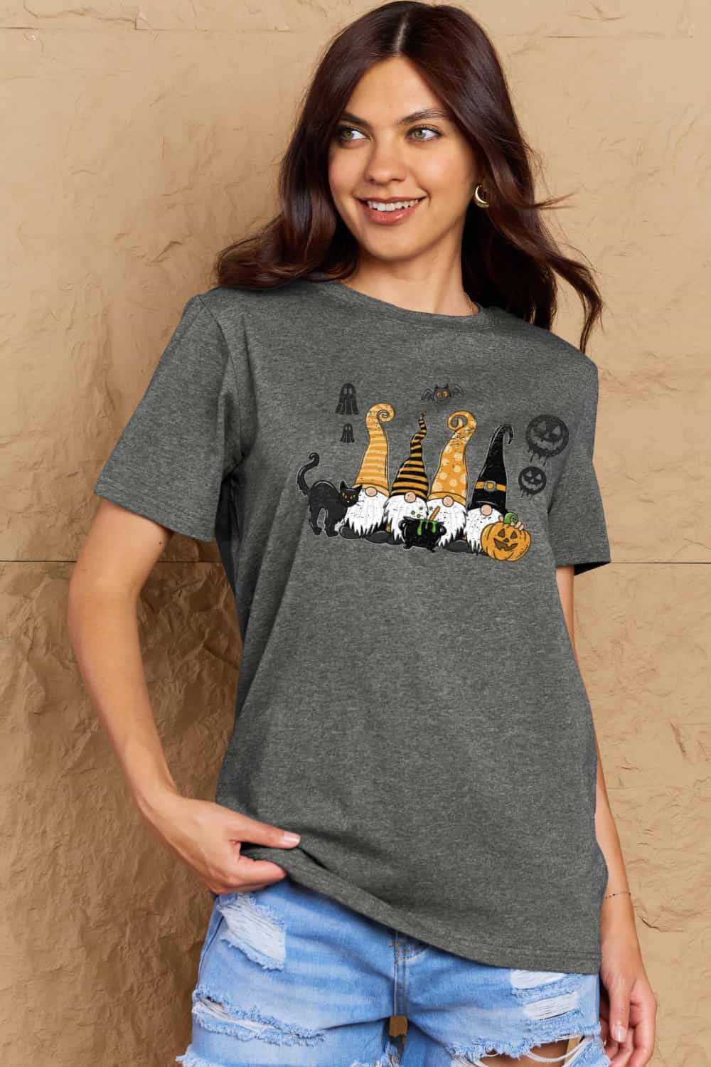 Simply Love Full Size Halloween Theme Graphic Cotton T-Shirt – Trendsi | ClozArt