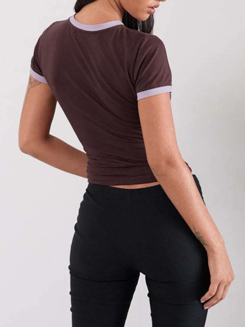 Letter Graphic Round Neck Short Sleeve T-Shirt – Trendsi | ClozArt