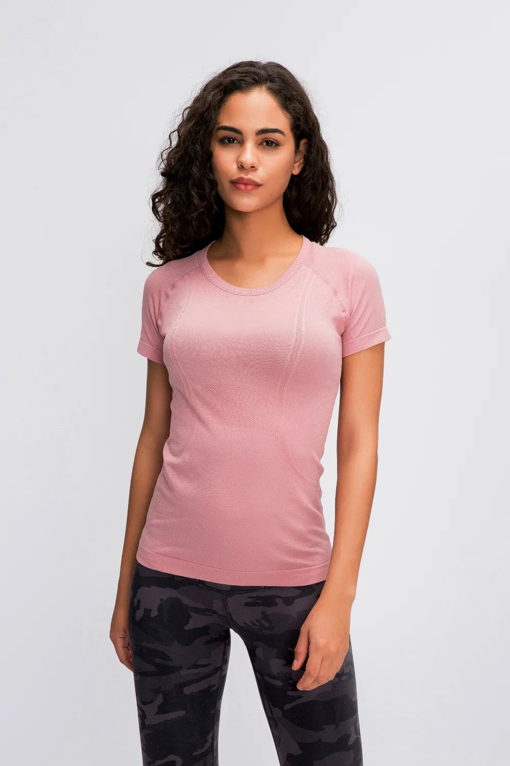 Millennia Round Neck Short Sleeve Active T-Shirt – Trendsi | ClozArt