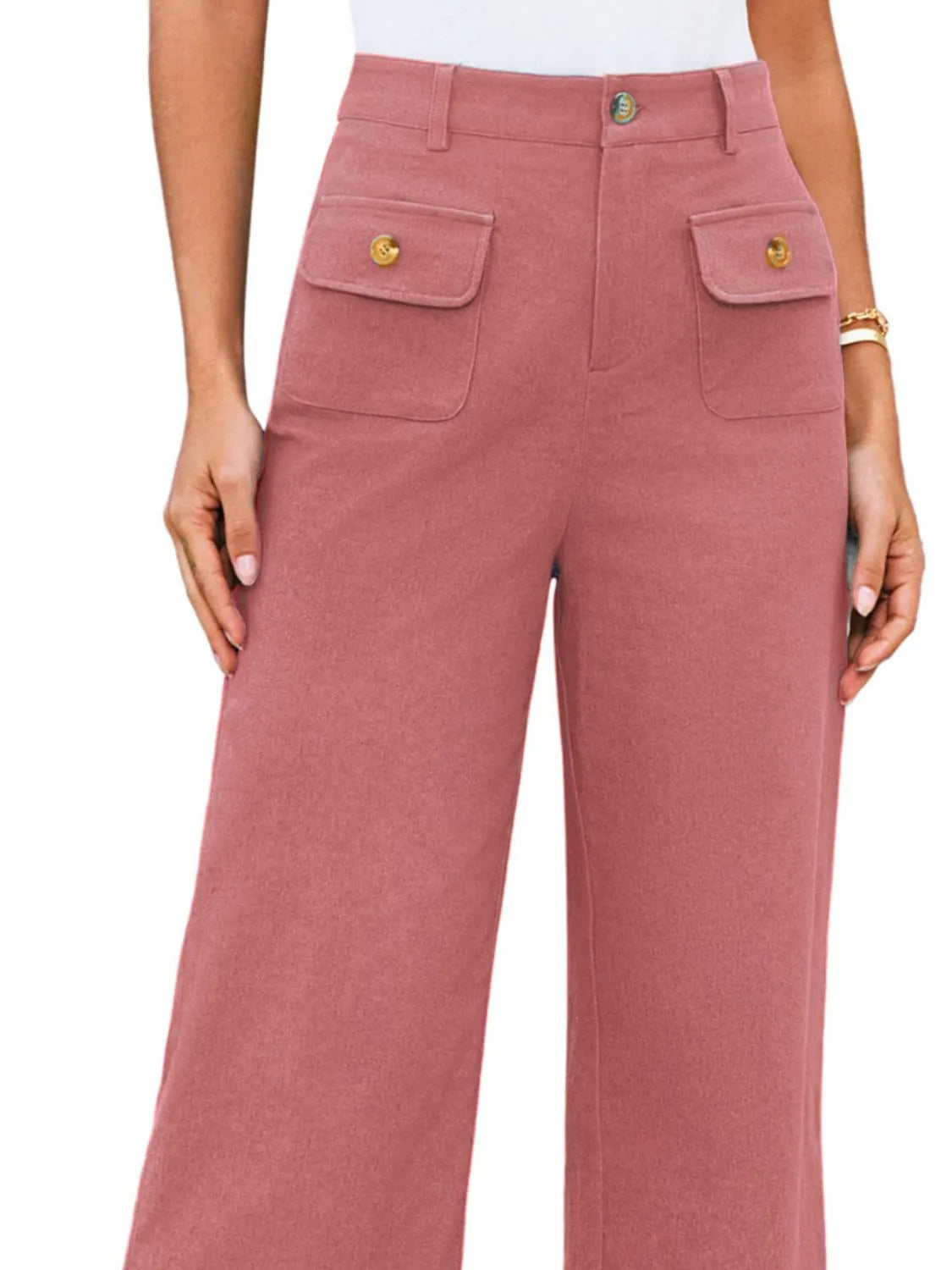 High Waist Wide Leg Pants – Trendsi | ClozArt