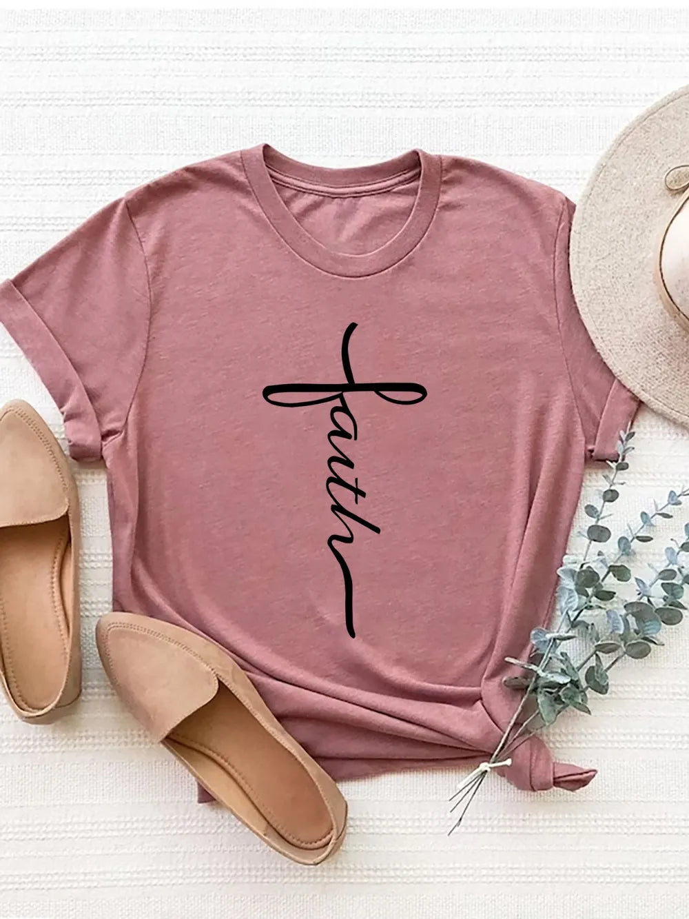 Letter Graphic Round Neck Short Sleeve T-Shirt – Trendsi | ClozArt