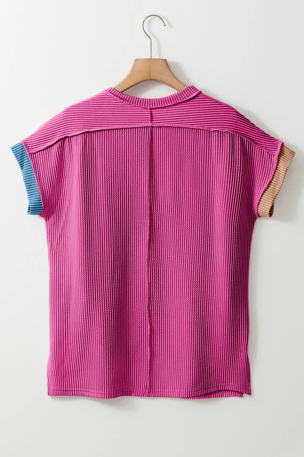 Color Block Round Neck Short Sleeve T-Shirt – Trendsi | ClozArt