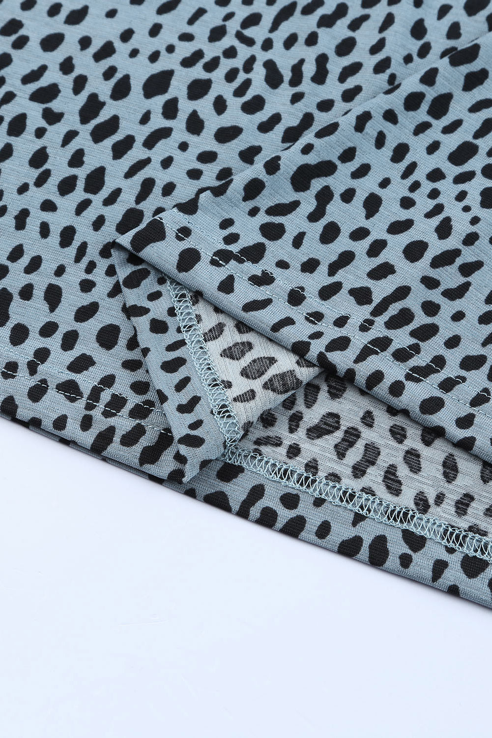 Grey Cheetah Print Casual Crew Neck T Shirt – Shewin | ClozArt