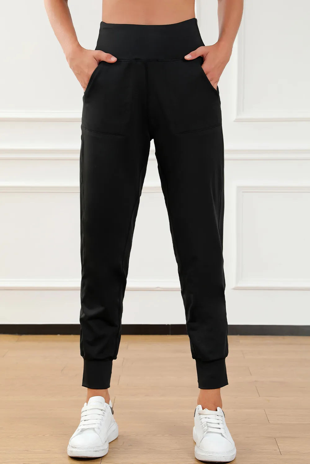 High Waist Joggers with Pockets – Trendsi | ClozArt