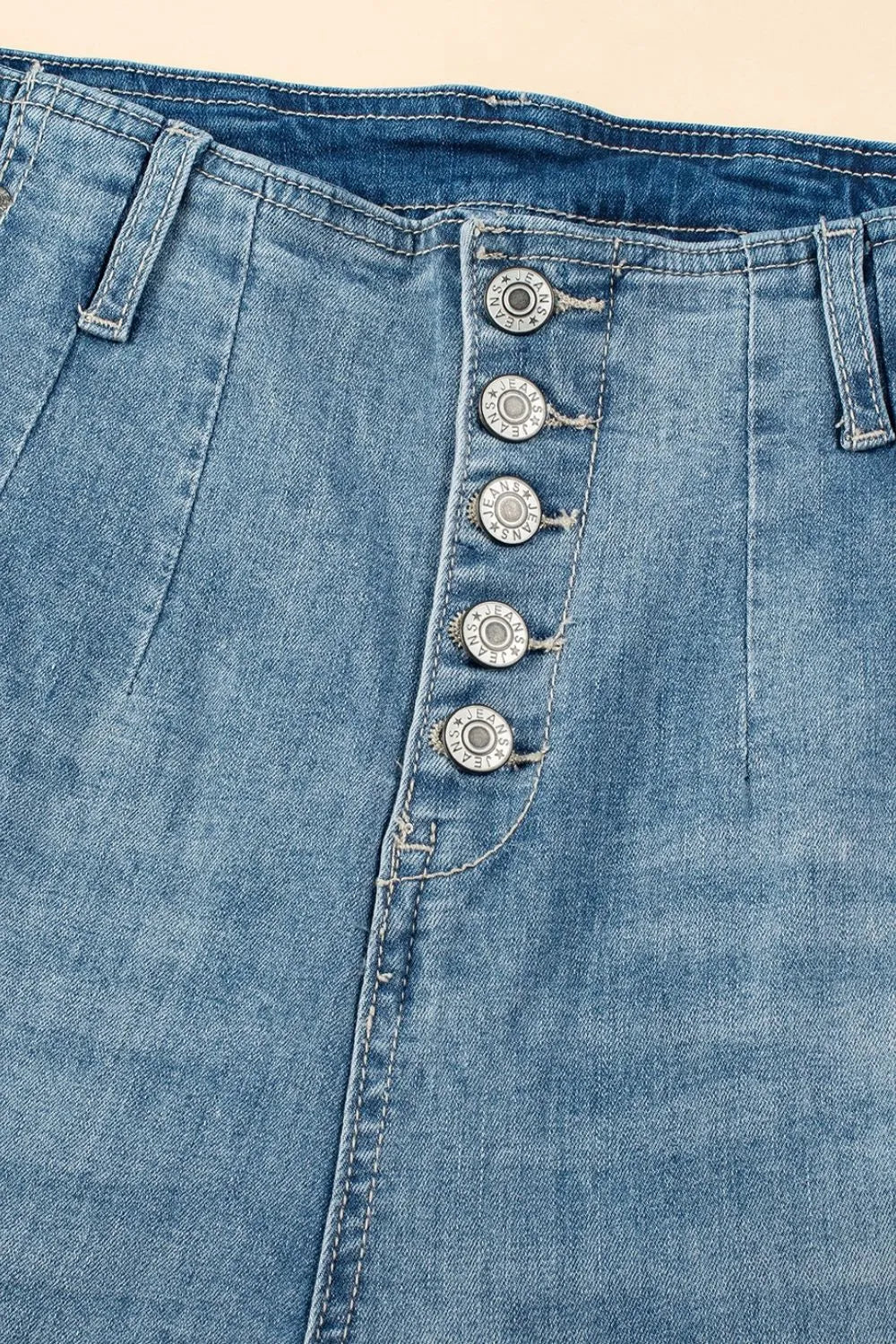 Button Fly High Waist Jeans – Trendsi | ClozArt