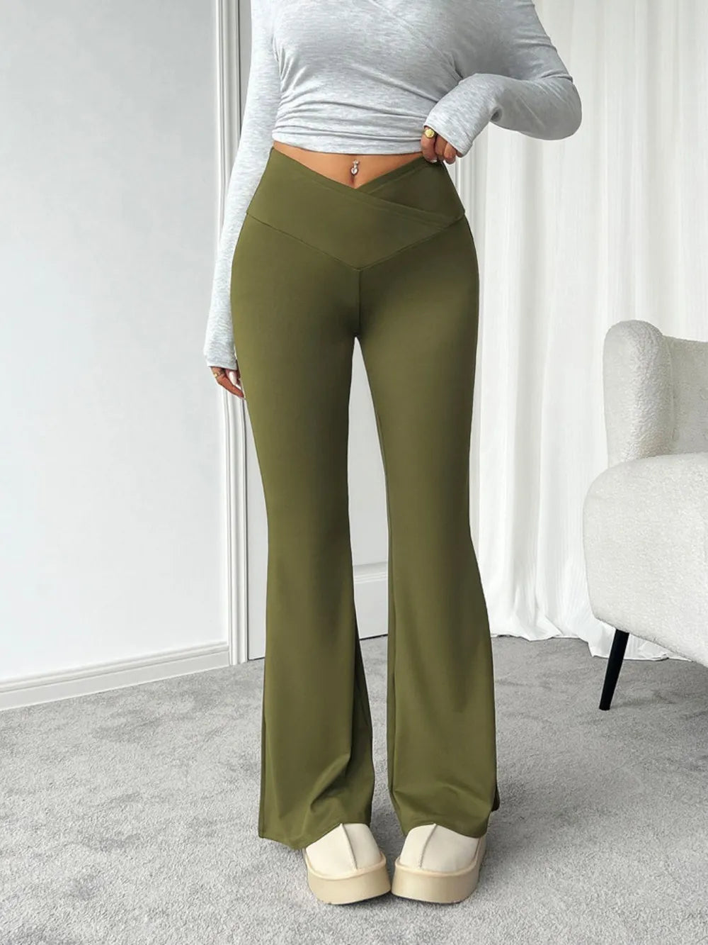 Devine Highly Stretchy Bootcut Pants – Trendsi | ClozArt