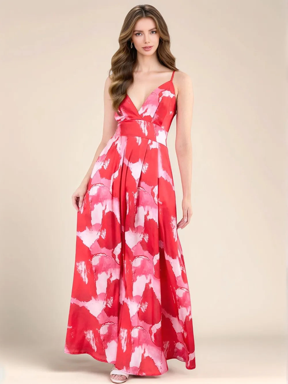Smocked Back Tie-Dye Maxi Cami Dress – Trendsi | ClozArt