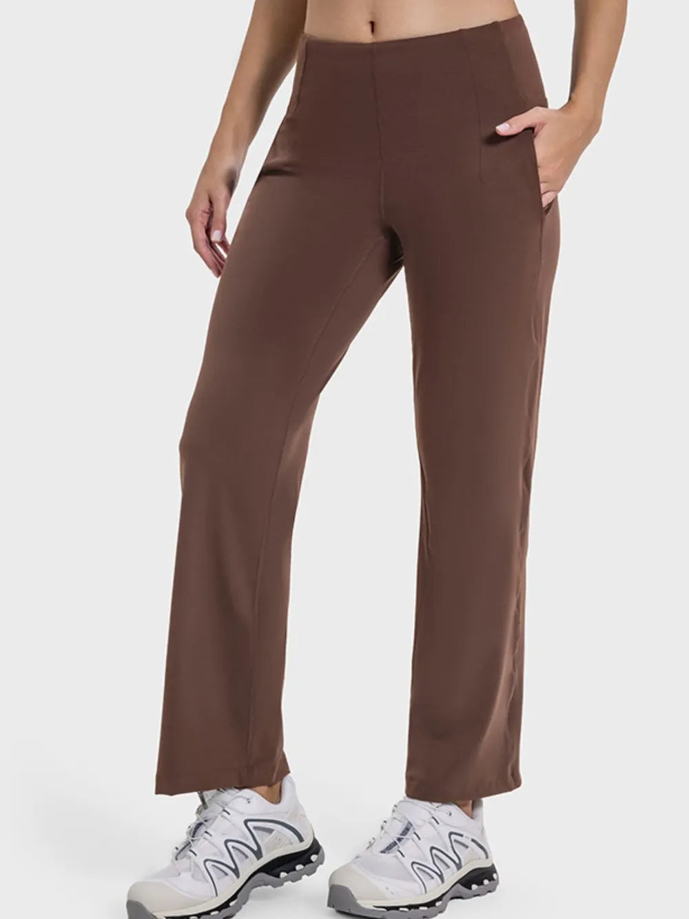 Millennia Pocketed High Waist Active Pants – Trendsi | ClozArt