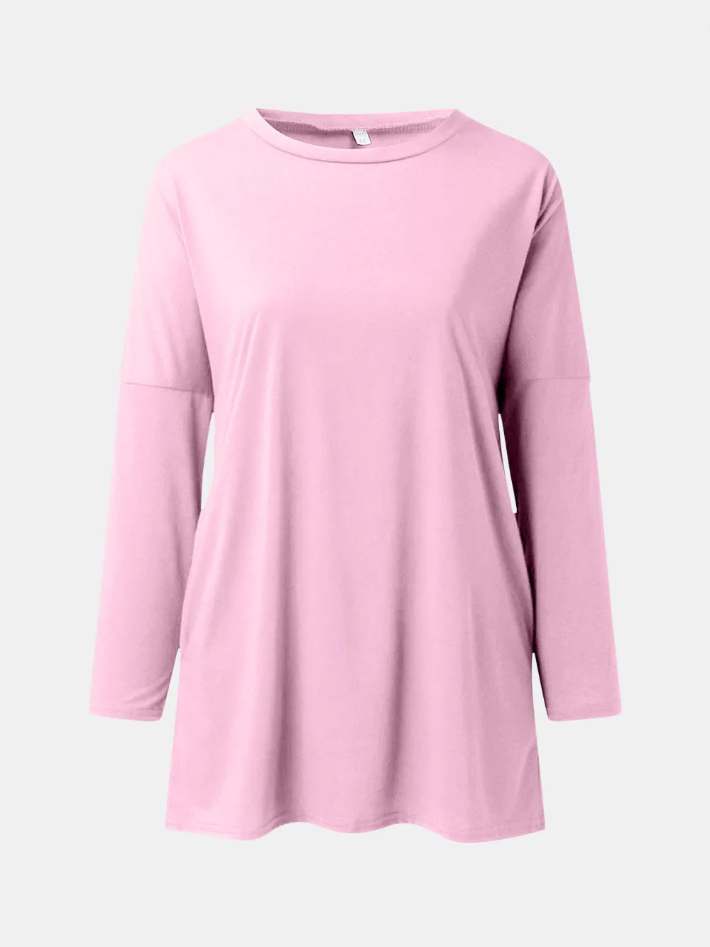 Full Size Round Neck Long Sleeve T-Shirt – Trendsi | ClozArt