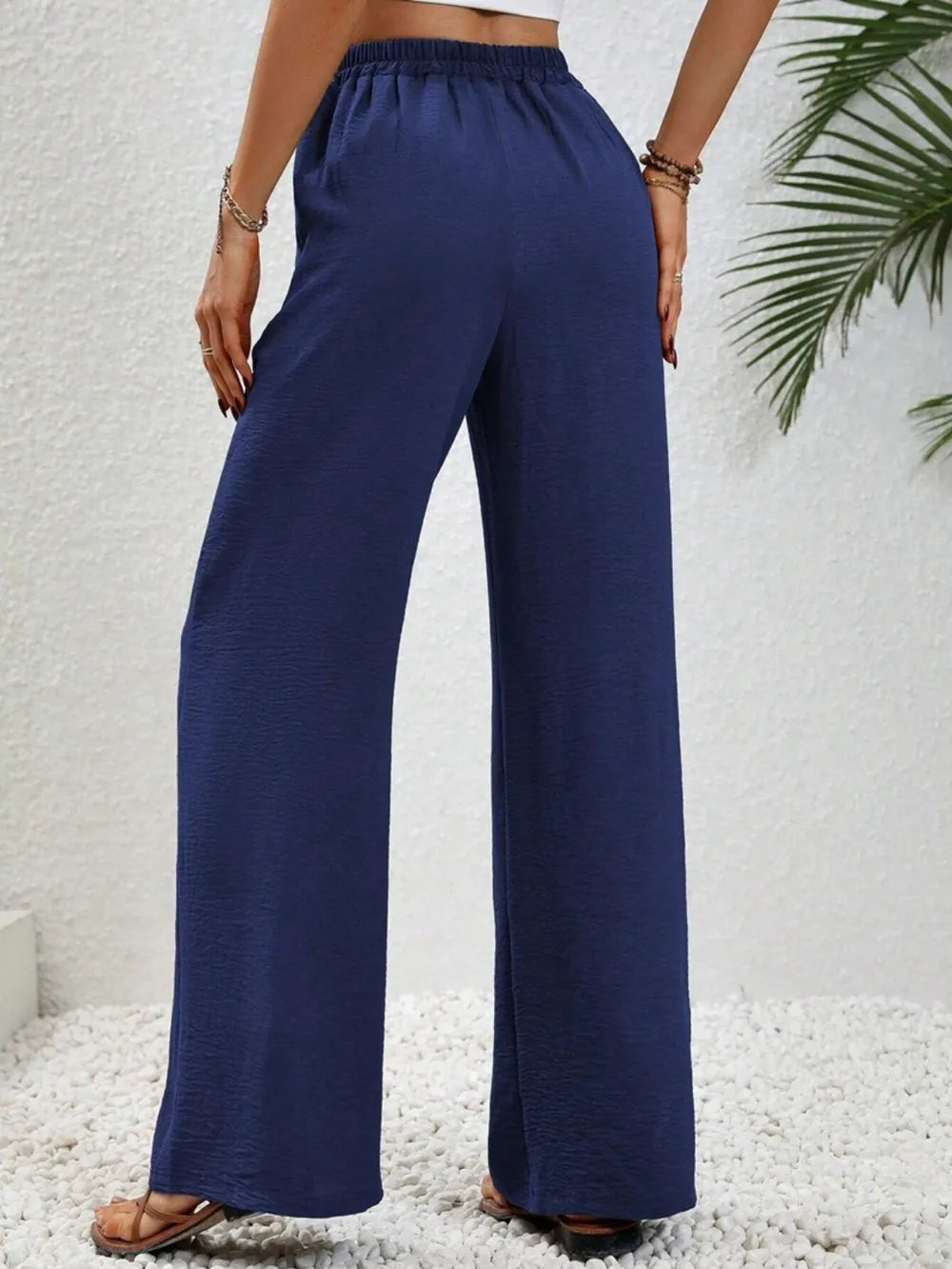 Wide Leg Drawstring Pants – Trendsi | ClozArt