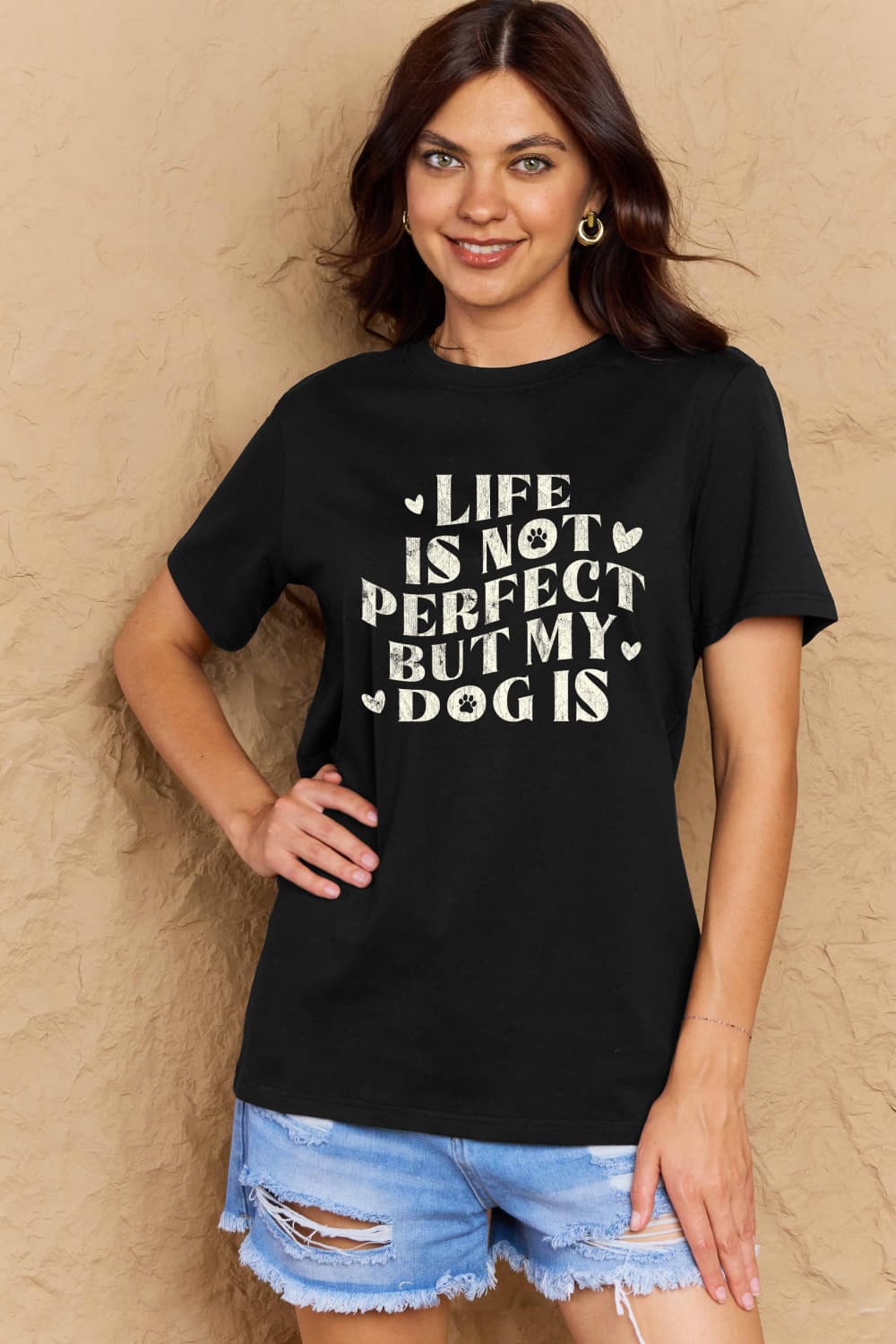 Simply Love Full Size Dog Slogan Graphic Cotton T-Shirt – Trendsi | ClozArt